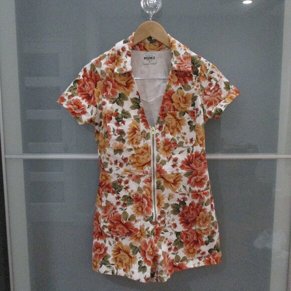 Show Me Your Mumu "Ranch Romper" Desert Rose Denim - Picture 1 of 4